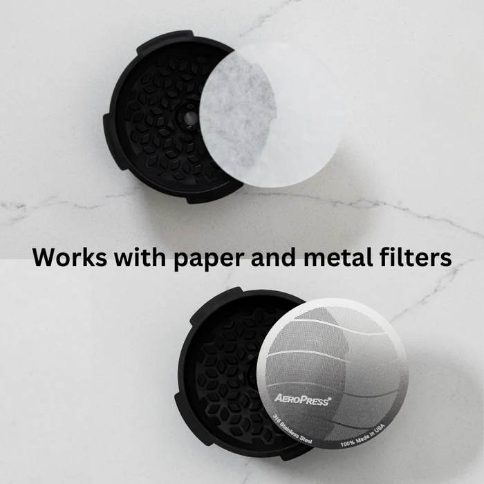 AeroPress Go Travel Coffee Maker & Flow Control Filter Cap Bundle - Image 5